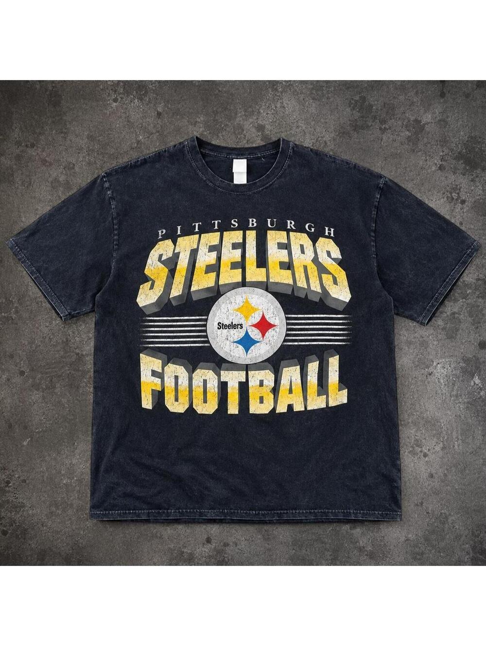 Fire Vintage 90s 47’ vintage tubular Pittsburgh Steelers Football Tee